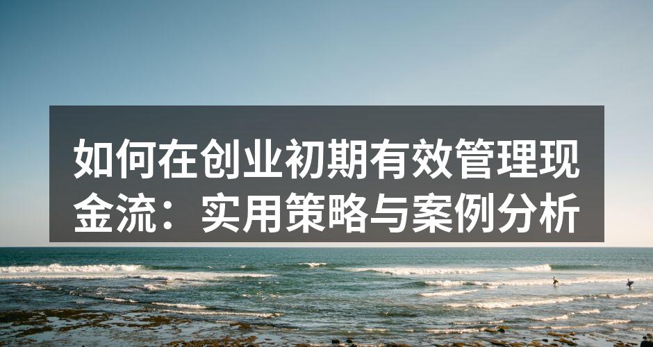 现金流管理是创业成功的关键